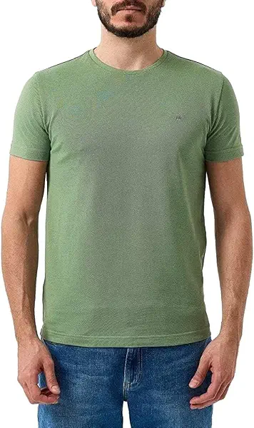 سعر ومواصفات غانت GANT Mens Cotton 100%-Slim-Short Sleeves-logo T-Shirt (pack of 1) (B0B4X4PPDT) على Amazon EG