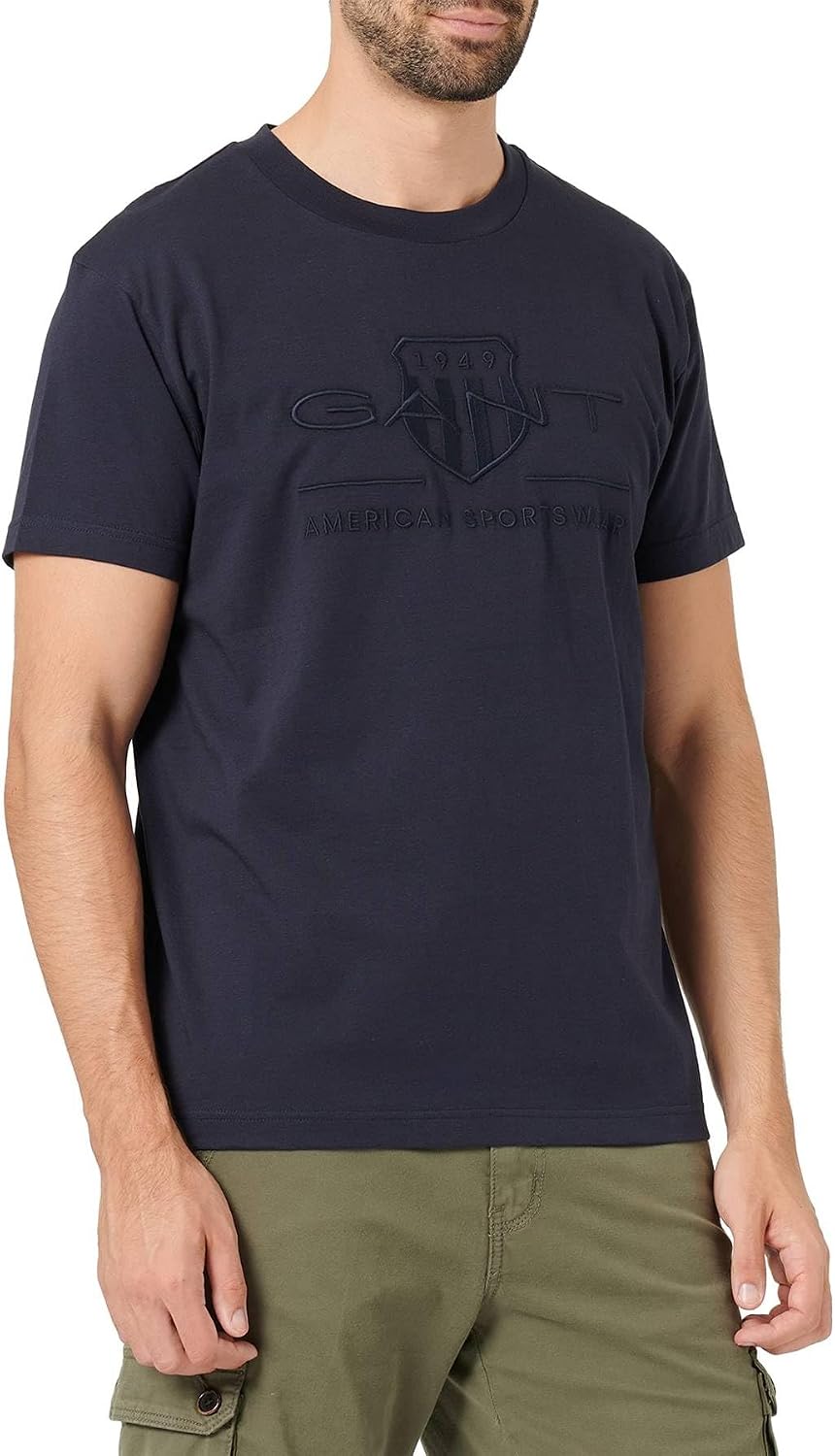 سعر ومواصفات غانت تي شيرت D.1 Tonal Archive Shield للرجال (B0BG3C2VVV) على Amazon EG
