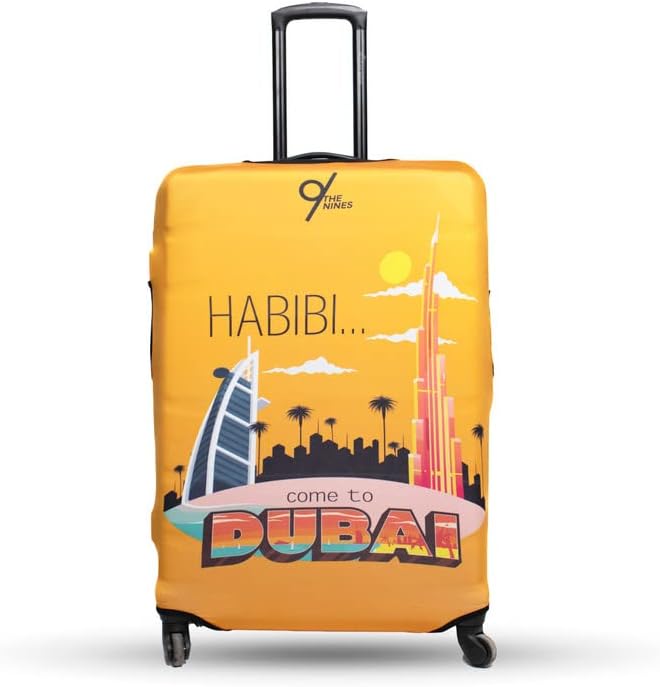 سعر ومواصفات The Nines غطاء امتعة للجنسين مطبوع عليه "Habibi Come To Dubai" من ذا ناينز (B0C575H6J5) على Amazon EG