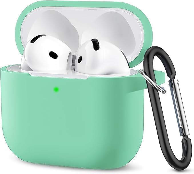 سعر ومواصفات غطاء حماية من VOMA لـ AirPods 3 واقي مرن شديد التحمل مضاد للسقوط والخدوش اليومية يوفر حماية هندسية شاملة 360 درجة مع حلقة تعليق معدنية قوية من السيليكون عالي الجودة.، اخضر فاتح (B0HJ32JPXP) على Amazon EG
