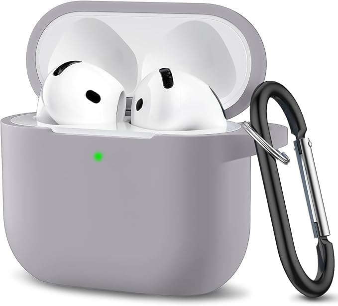 سعر ومواصفات غطاء حماية من VOMA لـ AirPods 3 واقي مرن شديد التحمل مضاد للسقوط والخدوش اليومية يوفر حماية هندسية شاملة 360 درجة مع حلقة تعليق معدنية قوية من السيليكون عالي الجودة.، رمادي (B0HJ3FLC56) على Amazon EG