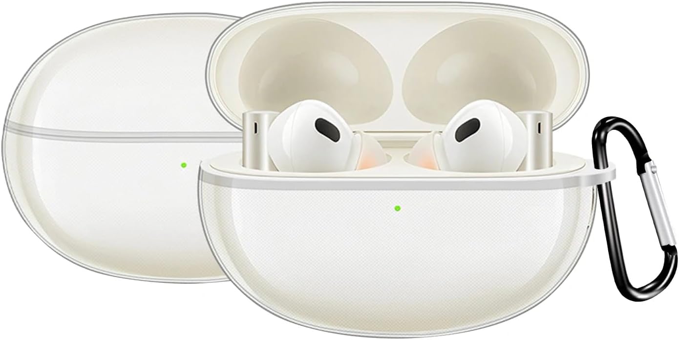 سعر ومواصفات غطاء حماية منVOMA لـ Realme Buds Air 6 مرن شديد التحمل شفاف بالكامل مضاد للسقوط لحماية هندسية شاملة بزاوية 360 درجة مع حلقة تعليق معدنية قوية من البولي يوريثان الحراري. (B0HJ6CS19P) على Amazon EG