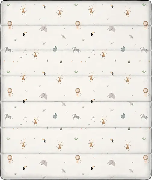 سعر ومواصفات غطاء سرير أطفال فاخر فائق النعومة من Hummingbird – بطانية مبطّنة خفيفة وقابلة للتهوية لحديثي الولادة والأطفال، تصميم حديقة الحيوانات (B0H2W43T7P) على Amazon EG