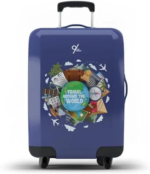 سعر ومواصفات غطاء شنط سفر بطباعة عبارة "Travel Around The World" من ذا ناينز (B0CH153MMY) على Amazon EG