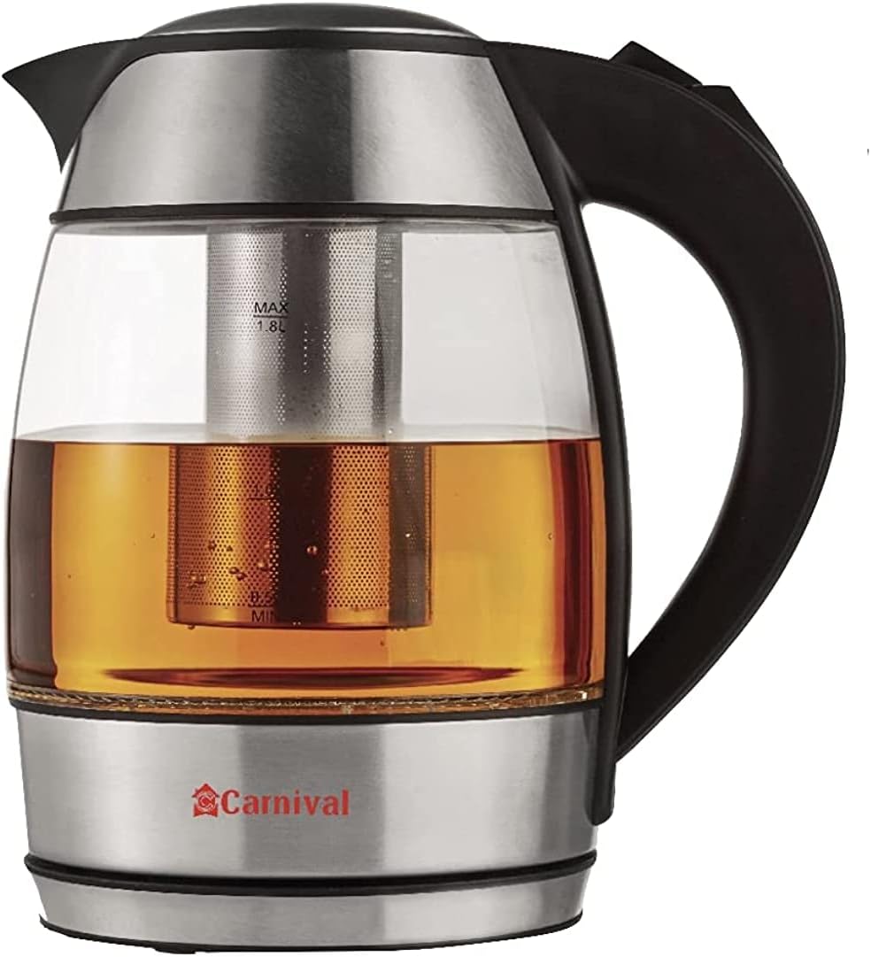 سعر ومواصفات غلاية زجاجية من كرنفال مع فلتر (B098TTYBSQ) على Amazon EG