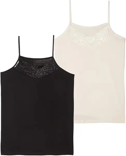 سعر ومواصفات فانلة سادة أساسية بحمالات رفيعة للنساء من دهب، طقم من 2 قطعة (B0DC6YK751) على Amazon EG