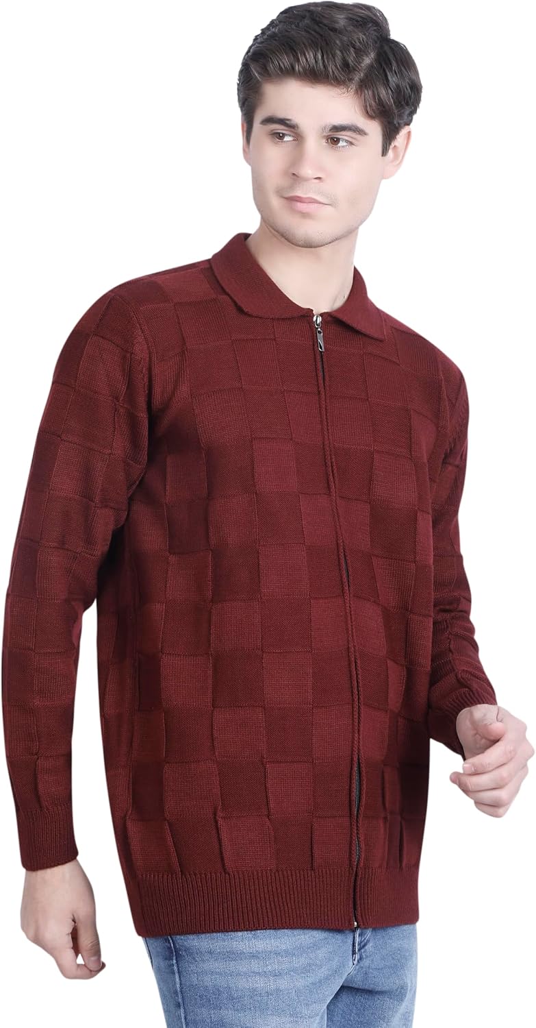 سعر ومواصفات فاير وود FIRE WOOD mens basic(cubes) Pullover Sweater (pack of 1) (B0DV4PBGRB) على Amazon EG