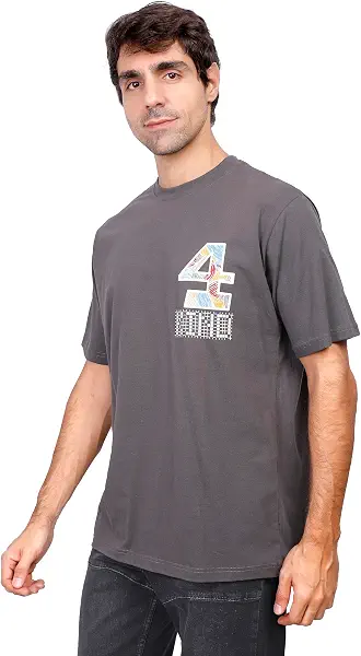 سعر ومواصفات فاير وود FIRE WOOD Mens print(4KIND) t-shirt Classic (pack of 1) (B0F4PGG93N) على Amazon EG