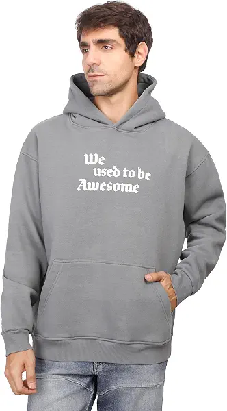 سعر ومواصفات فاير وود سويت شيرت أنيق بطباعة كلمة «Awesome» للرجال من فايروود (B0DSJG9PHH) على Amazon EG
