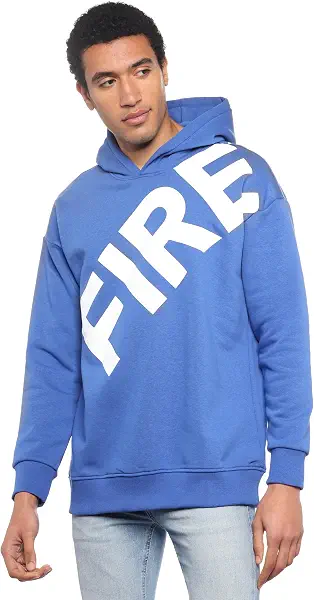 سعر ومواصفات فاير وود سويت شيرت هودي بطبعة (FIRE) للرجال (B0CTG7NF24) على Amazon EG
