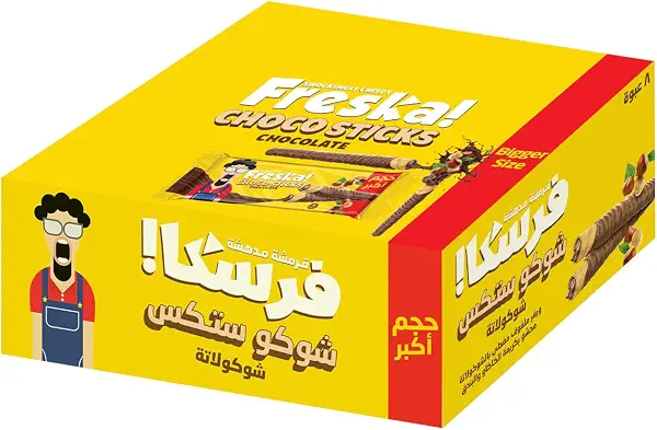 سعر ومواصفات فريسكا عيدان مطلية بالشوكولاتة - 12 قطعة (B0D9FHGJ34) على Amazon EG