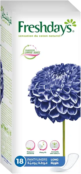 سعر ومواصفات فوط صحية طويلة من فريش دايز، 18 قطعة (B0893YL37G) على Amazon EG
