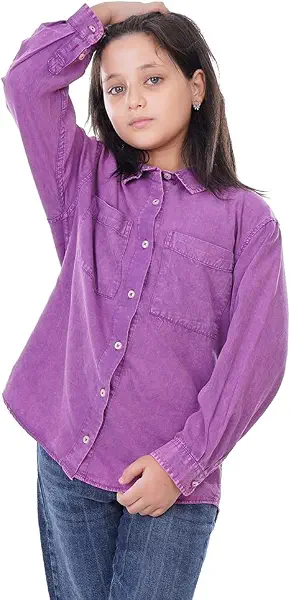 سعر ومواصفات فونكل Vonkel Girls Long Sleeve Blouse Long Sleeve Shirt (B0C6KV9JYW) على Amazon EG