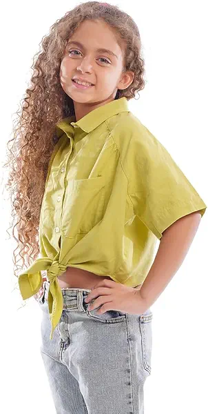 سعر ومواصفات فونكل VONKEL Girls Short Sleeve Blouse (pack of 1) (B0C6KRD7B7) على Amazon EG