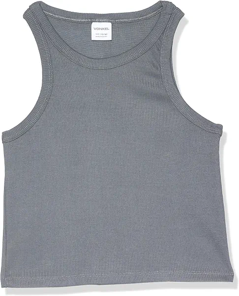 سعر ومواصفات فونكل Vonkel Girls Sleeveless Plain Shirt (pack of 1) (B0D3GY1FR4) على Amazon EG