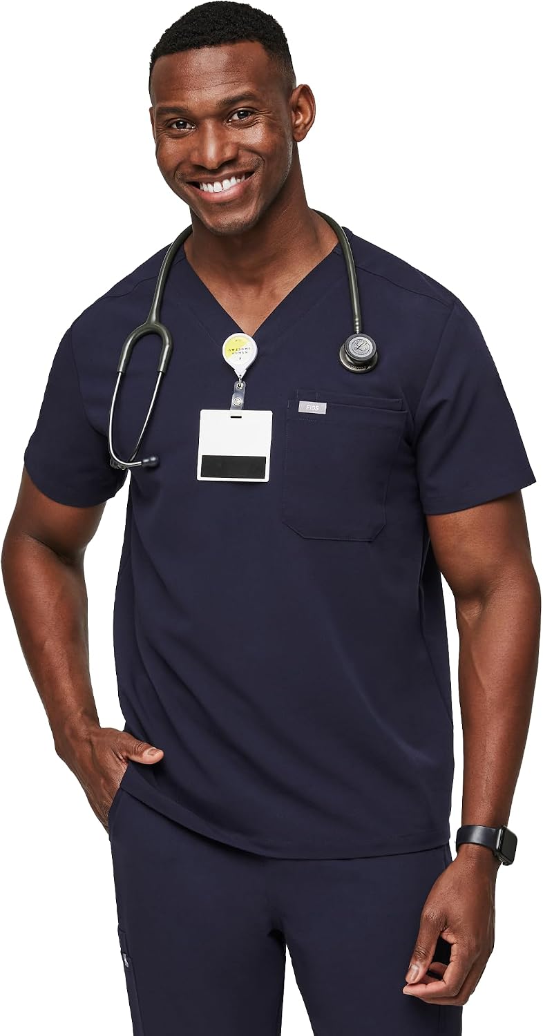 سعر ومواصفات فيجز ليون مودرن للرجال | 3 Pockets, Tailored Fit, Modern V-Neck, 4-Way Stretch, Moisture-Wicking (B0D485FPDF) على Amazon EG