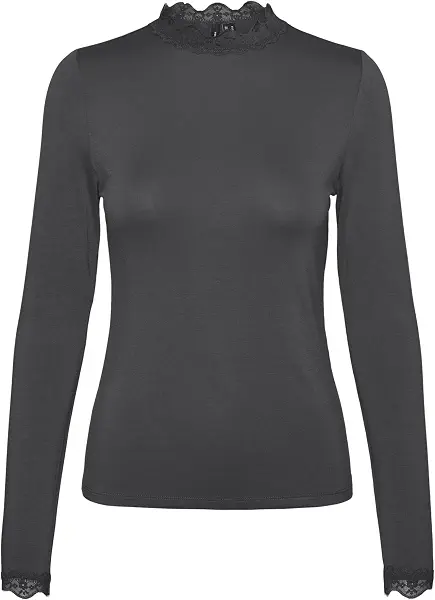 سعر ومواصفات فيرو مودا VERO MODA Womens Rosa High-Neck Lons-Sleeves Classic (pack of 1) (B0CSR3CP6T) على Amazon EG