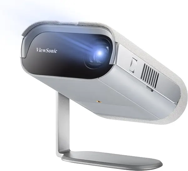 سعر ومواصفات فيوسونيك جهاز عرض ذكي محمول ام 1 برو 720 بكسل HD LED للترفيه المنزلي مع واي فاي وبلوتوث وصوت هارمان كاردون، رمادي (B0B9RM2BD4) على Amazon EG