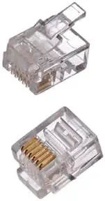 سعر ومواصفات قابس ماسترP6-001-2-2-E 6P6C RJ12 50U مطلي باللون الذهبي، للكابلات المسطحة 24-26 ايه دبليو جي، 10 قطع (B0CMP3KVXH) على Amazon EG