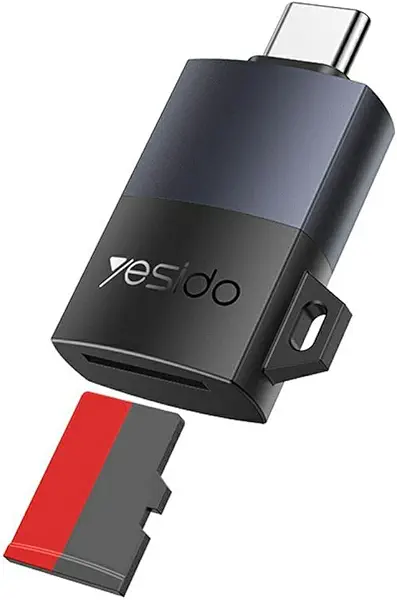 سعر ومواصفات قارئ بطاقات TF من USB-C من V Volt، محول Micro SD عالي السرعة OTG للأجهزة المزودة بـ USB-C، دعم حتى 1 تيرابايت، نقل بيانات سريع وموثوق، تصميم محمول وعصري (B0FT94Q168) على Amazon EG