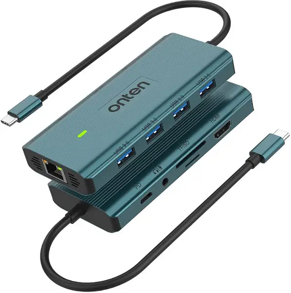 سعر ومواصفات قاعدة توصيل USB نوع C من اونتن/منفذ HDMI و4K عند 30HZ/ايثرنت 1000/100/10/USB 3.0 X4/منفذ صوت 3.5 ملم/SD 3.0/TF3.0/تقنية توصيل طاقة 3.0/مناسب للاب توب يدعم ثاندربولت 3/4/USB-C/وضع DP Alt/موديل UC962 (B0DW3ZKTM3) على Amazon EG