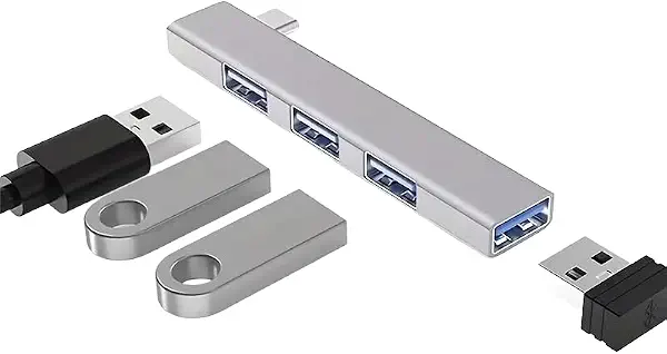 سعر ومواصفات قاعدة شحن 4 في 1 بزاوية USB-C من الالومنيوم، USB 3.0 و2.0 (B0HBRLC9VC) على Amazon EG