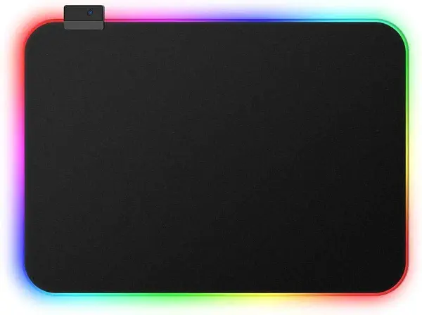 سعر ومواصفات قاعدة لماوس الالعاب بمدخل RGB كبيرة (35x25) سم - قاعدة مطاطية غير قابلة للانزلاق - 10 انماط اضاءة (B08YNM3KHH) على Amazon EG