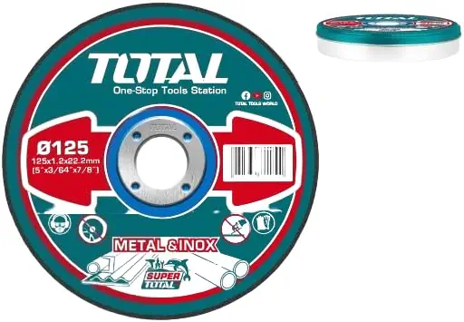 سعر ومواصفات قرص تقطيع خشن انوكس من المعدن TAC2211255 مقاس 13 سم من توتال (B0F8QT33SX) على Amazon EG