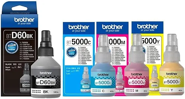 سعر ومواصفات 4 قطع - زجاجات حبر BTD60BK/BT5000CMY من بروذر للطابعات ذات خزان حبر DCP-T310 T510W T710W MFC-T810W وT910W (B07VF21S6K) على Amazon EG