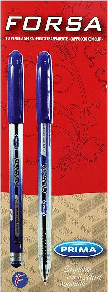 سعر ومواصفات قلم حبر جاف فورسا رفيع من بريما، 10 قطع، أسود (B096VS9467) على Amazon EG