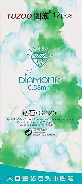 سعر ومواصفات قلم جل دايموند - عبوة من 12 قلم، أسود (B091CTCJGM) على Amazon EG