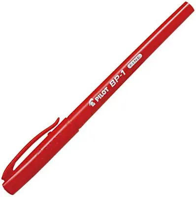 سعر ومواصفات قلم حبر جاف أحمر BP-1-F-R-INE مقاس السن 0.7 ملم (B07SGC96CZ) على Amazon EG