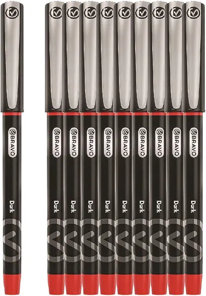 سعر ومواصفات قلم حبر جاف احمر دارك من برافو (B093FRJ3R4) على Amazon EG