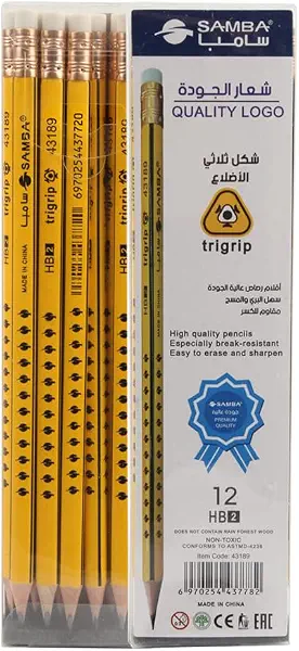 سعر ومواصفات قلم رصاص HB2 من سيمبا اصفر باستيكه موديل 43189 (B0DQHD8DG8) على Amazon EG