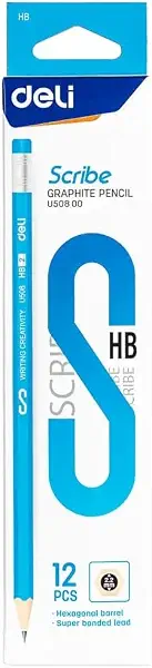 سعر ومواصفات قلم رصاص جرافيت HB بأستيكة سكريب من ديلي U508 - 12 قطعة (B017H2DSMK) على Amazon EG