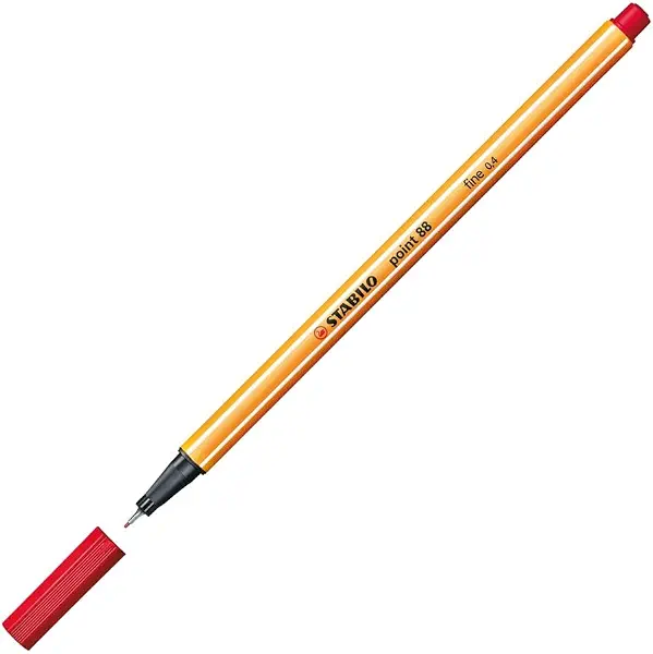 سعر ومواصفات قلم ستابيلو 88 خط رفيع - سن 0.4 مم - أحمر فاتح (B000JTPC8W) على Amazon EG