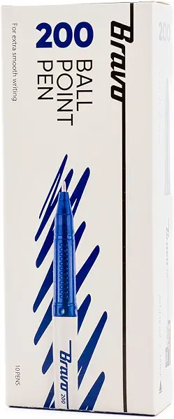 سعر ومواصفات قلم كروي 200 - 10 من برافو - أزرق (B07FXKZPLM) على Amazon EG