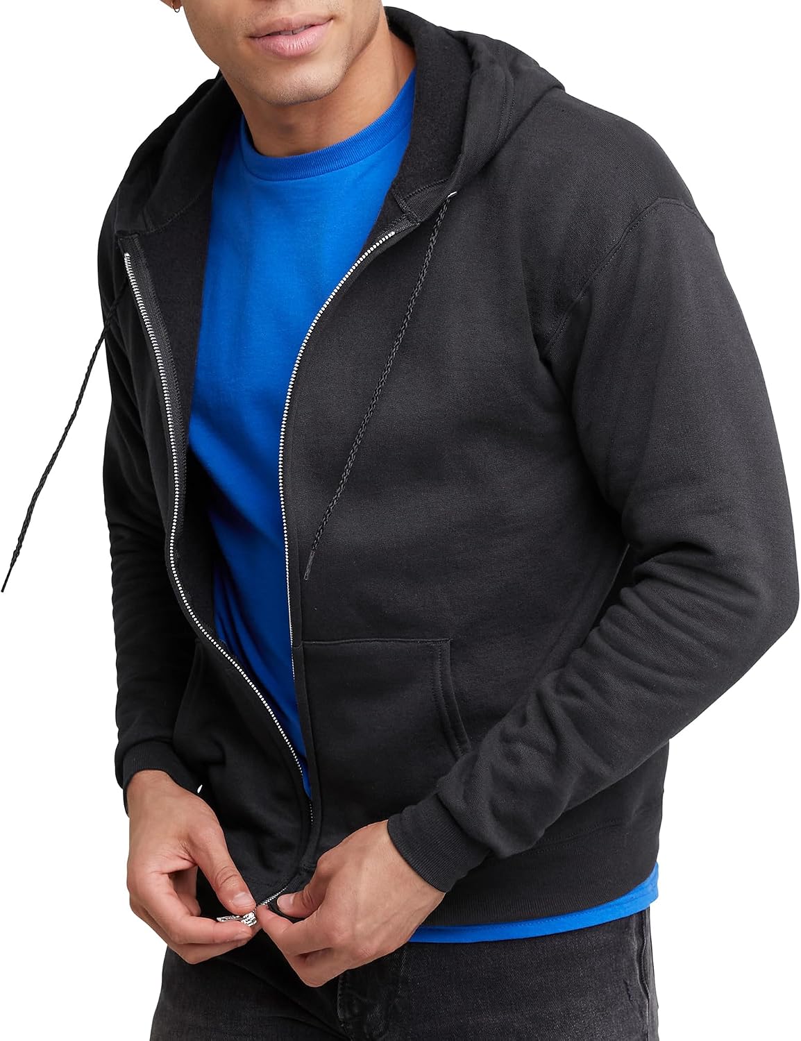 سعر ومواصفات قلنسوة Hanes للرجال بسحاب كامل صديق للبيئة (B00JUM4D0C) على Amazon EG