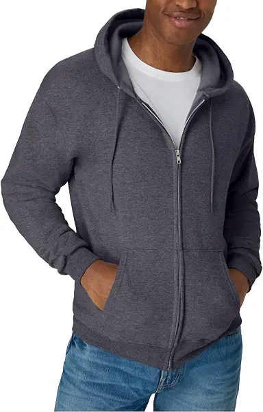 سعر ومواصفات قلنسوة Hanes للرجال بسحاب كامل صديق للبيئة (B07YP5SNQ3) على Amazon EG