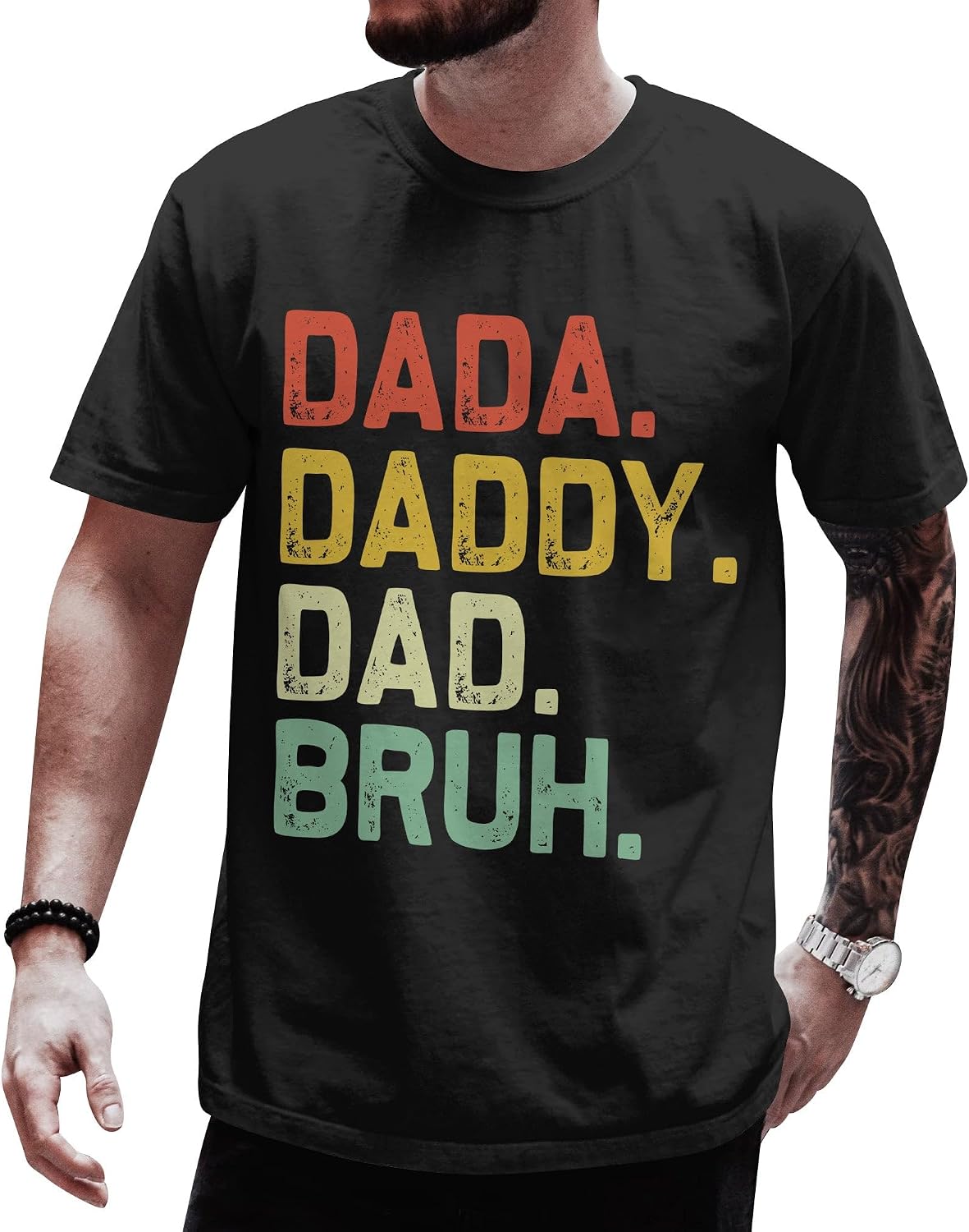 سعر ومواصفات قميص Dada Daddy Dad Bruh - تي شيرت عيد الأب - قميص الأب من Daughter for Daddy (B0FQNZ7MPK) على Amazon EG