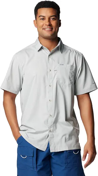 سعر ومواصفات قميص التخييم الرجالي Slack Tide™ من Columbia باللون الرمادي الرائع، مقاس X-Large, كول غراي, XL (B077PNMPDV) على Amazon EG