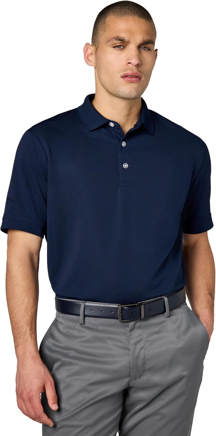 سعر ومواصفات قميص بولو رجالي بأكمام قصيرة ماركة Callaway Opti-Shield 15 Ottoman Polo, Peacoat مقاس 3XL, معطف صوف, 3XL (B010OSXHSE) على Amazon EG