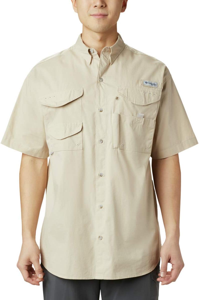 سعر ومواصفات كولومبيا قميص رجالي قصير الأكمام من Columbia PFG Bonehead™، حفرية، 4XT، كبير طويل, فوسيل, 4X Tall (B00125OIOQ) على Amazon EG