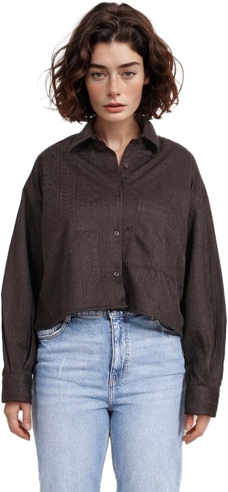 سعر ومواصفات Dsisskai قميص للنساء بأكمام طويلة وتصميم عصري من ديسسكاي (B0CJNF33G7) على Amazon EG