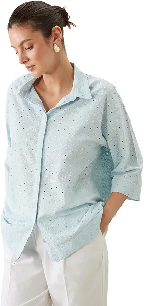 سعر ومواصفات LC واكيكي قميص منقوش للنساء S5KP67Z8-QXL-1 من ال سي وايكيكي (B0FR9J11NW) على Amazon EG