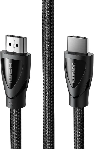 سعر ومواصفات كابل 8K HDMI 2.1 بسرعة نقل بيانات عالية للغاية 48Gbps 8K بتردد 60HZ 1 متر من يوجرين eARC مضفر ديناميكي بتقنية HDR ودولبي فيجن متوافق مع ماك بوك برو 2021 وPS5 وPS4 واكس بوكس روكو وبلو-راي (B0827TRL8B) على Amazon EG