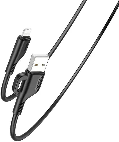 سعر ومواصفات كابل CA105 من V Volt ، شحن سريع 2.4A، USB إلى Leghtining، طول 1.2 متر، كابل بيانات عملي مزود بخطاف للتعليق السهل والاستخدام اليومي المريح (B0FSKVFMWN) على Amazon EG