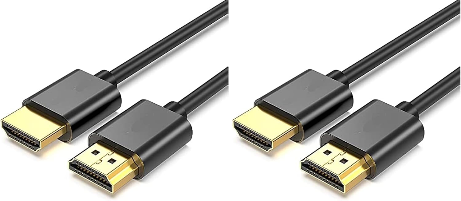سعر ومواصفات كابل HDMI محمول اسود (1 متر) (عبوة من قطعتين) (B0HLDP3PDG) على Amazon EG