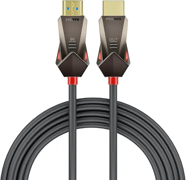 سعر ومواصفات كابل HDMI 2.0 من بروميت، كابل 4K @60Hz HDMI إلى HDMI أحادي الاتجاه، دعم فيديو 3D، عرض نطاق ترددي 18Gbps، ايثرنت، كابل ألياف بصرية 20 متر ووصلات مطلية بالذهب لأجهزة لاب توب والشاشات، برولينك 4K60-20M (B0CKVZF4RP) على Amazon EG