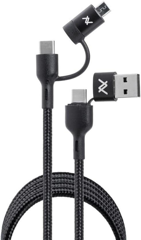 سعر ومواصفات كابل MP299 4 في 1 USB-C الى مع موصل مايكرو USB وموصل USB-A من لافيتنو (B0BB377HXS) على Amazon EG
